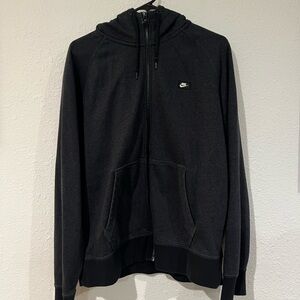 Nike Men's Charcoal Zip-Up Sweater